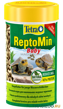 TETRA REPTOMIN BABY корм мини-палочки для молодых водных черепах (100 мл)