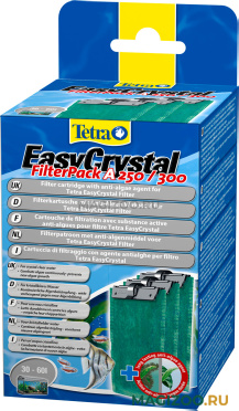 Картридж для внутреннего фильтра Tetra EasyCrystal Filter Pack A 250/300 для аквариумов объемом до 60 л (1 шт)