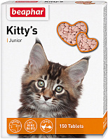 Лакомство BEAPHAR KITTY’S JUNIOR для котят витаминизированное с биотином (150 шт)