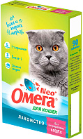 Лакомство ОМЕГА NEO+ Для кастрированных кошек с L-карнитином  (90 шт)
