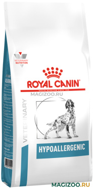 Сухой корм ROYAL CANIN HYPOALLERGENIC для взрослых собак при пищевой аллергии (14 кг)