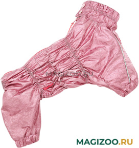 FOR MY DOGS дождевик для собак розовый металлик для девочек 439SS-2020 F (10)