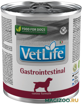 Влажный корм (консервы) FARMINA VET LIFE CANIN GASTROINTESTINAL для взрослых собак при заболеваниях желудочно-кишечного тракта 300 гр (300 гр УЦ)