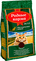 РОДНЫЕ КОРМА для взрослых кошек с бараниной 26/12 (0,409 кг)