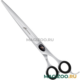 Ножницы прямые для груминга Grodo FT-80S Silk Slice с большим черным винтом 8,0 дюймов (1 шт)