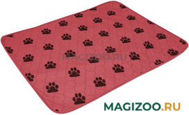 Пеленка многоразовая впитывающая для собак ZooOne бордовая 60 х 40 см (1 шт)