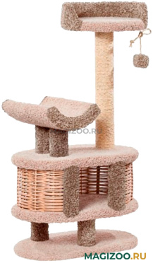 Домик Йорик Пушок ковролин молочный с капучино (1 шт) 