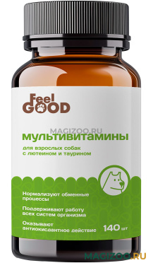 FELLGOOD мультивитаминная добавка для взрослых собак с лютеином и таурином уп. 140 таблеток (1 шт)