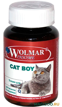 WOLMAR WINSOME CAT BOY полифункциональный мультикомплекс для взрослых котов 180 таблеток (1 уп)