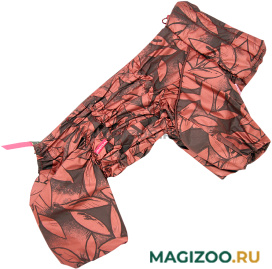 FOR MY DOGS дождевик для собак коричневый для девочек 682SS-2022 F (14) 