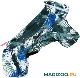 FOR MY DOGS комбинезон для собак серо/синий для мальчиков FW1087-2021 M (22) 