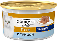 GOURMET GOLD для взрослых кошек паштет с тунцом (85 гр)