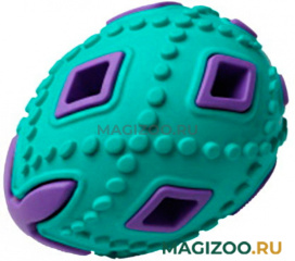 Игрушка для собак Homepet Silver Series яйцо каучук бирюзово-фиолетовое 6,2 х 6,2 х 8 см (1 шт)