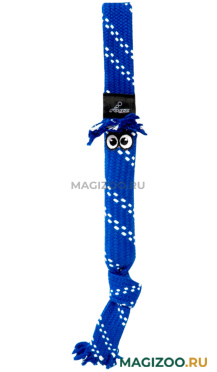 Игрушка для собак Rogz Scrubz Rope Tug Toy веревочная шуршащая большая, синяя SC05B (1 шт)