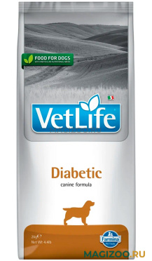Сухой корм FARMINA VET LIFE CANIN DIABETIC для взрослых собак при сахарном диабете (2 кг)