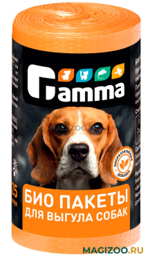 Биопакеты Gamma для выгула собак 24 х 36 см 25 шт (1 шт)