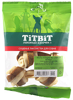 Лакомство TIT BIT для собак кость узловая № 2 с мясом курицы 2 шт 56 гр (56 гр)
