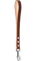 Водилка-ручка кожаная для собак коричневая 20 мм 40 см Collar (1 шт)