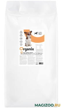 Сухой корм ORGANIX GRAIN FREE ADULT DOG DUCK TURKEY & CHICKEN беззерновой для взрослых собак всех пород с уткой, индейкой и курицей (18 кг)