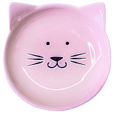 Миска керамическая Mr.Kranch для кошек блюдце Мордочка кошки розовая 80 мл (80 мл) 