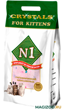№ 1 CRYSTALS FOR KITTENS – Наполнитель силикагелевый для туалета котят (5 л)