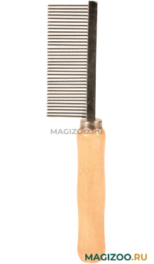 Расческа Trixiе со средним зубом с деревянной ручкой 18 см (1 шт)