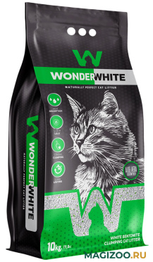WONDER WHITE ALOE VERA наполнитель комкующийся для туалета кошек с ароматом алоэ вера (10 кг)