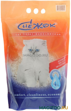 СНЕЖОК СИЛИКАГЕЛЬ - наполнитель силикагелевый для туалета кошек (4 л) 