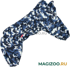 FOR MY DOGS комбинезон для собак синий камуфляж для мальчиков FW1202-2022 M (C2) 