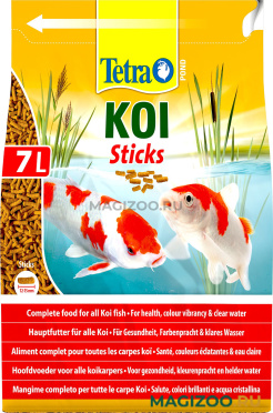 TETRA POND KOI STICKS корм гранулы для прудовых рыб (7 л)