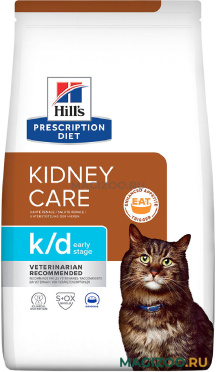 Сухой корм HILL'S PRESCRIPTION DIET K/D EARLY STAGE для взрослых кошек при заболеваниях почек на ранней стадии (1,5 кг)