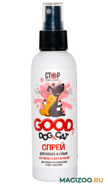 Спрей Good Dog & Cat stopпаразит для обработки мест обитания для кошек и собак 150 мл (1 шт)