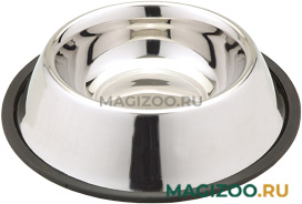 Миска металлическая Каскад нержавеющая сталь на резинке 0,9 л (1 шт)
