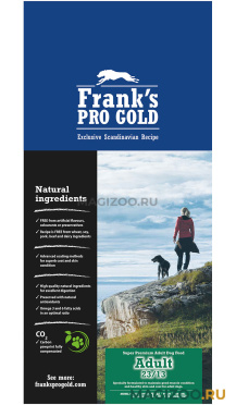 Сухой корм FRANK'S PROGOLD DOG ADULT 23/13 CHICKEN & RICE для взрослых собак всех пород с курицей и рисом (15 кг)