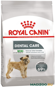Сухой корм ROYAL CANIN MINI DENTAL CARE для взрослых собак маленьких пород от заболеваний зубов и десен (1 кг)