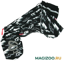FOR MY DOGS дождевик для собак Молния черный для мальчиков 516SS-2021 M (20) 