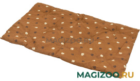 Лежак для собак и кошек Дарэленд прямоугольный стеганый коричневый хлопок 85 х 60 х 2,5 см (1 шт)