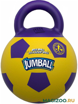 Игрушка для собак GiGwi Jumball мяч футбольный с захватом желтый 26 см  (1 шт)