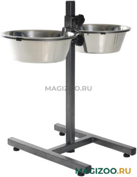 Стойка с мисками для собак металлическая Trixie (2 х 1,8 л) 