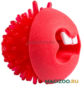 Игрушка для собак Rogz Fred Treat Ball мяч для лакомств массажный средний красный FR02C (1 шт)