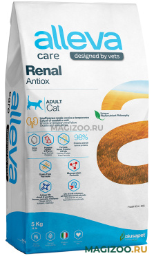 Сухой корм ALLEVA CARE ADULT CAT RENAL-ANTIOX для взрослых кошек при хронической почечной недостаточности (5 кг)