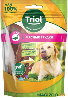 Лакомство TRIOL для собак мясные грудки с уткой (70 гр)