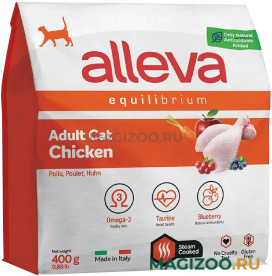 Сухой корм ALLEVA EQUILIBRIUM ADULT CAT CHICKEN для взрослых кошек с курицей (0,4 кг)