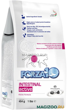 Сухой корм FORZA10 CAT INTESTINAL ACTIVE для взрослых кошек при заболеваниях желудочно-кишечного тракта (0,45 кг)
