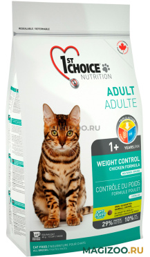 Сухой корм 1ST CHOICE CAT ADULT WEIGHT CONTROL NEUTERED диетический для взрослых кастрированных котов и стерилизованных кошек с курицей (2,72 кг)
