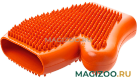 Перчатка для вычесывания шерсти Hunter Smart резиновая оранжевая (1 шт)