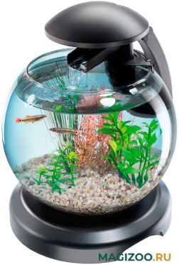 Аквариум Tetra Cascade Globe круглый с LED светильником 6,8 литра черный (1 шт)