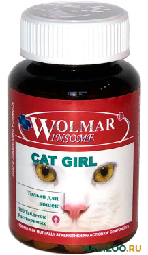 WOLMAR WINSOME CAT GIRL полифункциональный мультикомплекс для взрослых кошек 180 таблеток (1 уп)