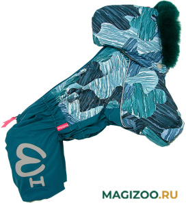 FOR MY DOGS комбинезон для собак зеленый камуфляж для мальчиков FW1080-2021 M (20) 