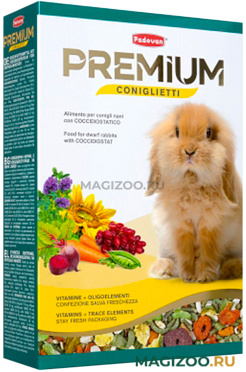 PADOVAN PREMIUM CONIGLIETTI корм для декоративных и карликовых кроликов (500 гр)